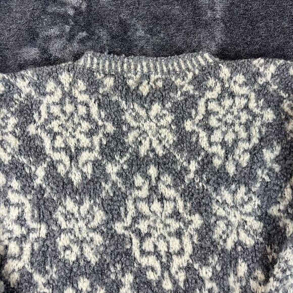 Vtg GAP Wool Mohair Knitted Nordic Snowflake Sweater Crewneck Women's L - Picture 9 of 10